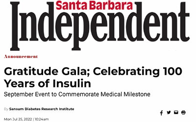 Gratitude Gala; Celebrating 100 Years of Insulin